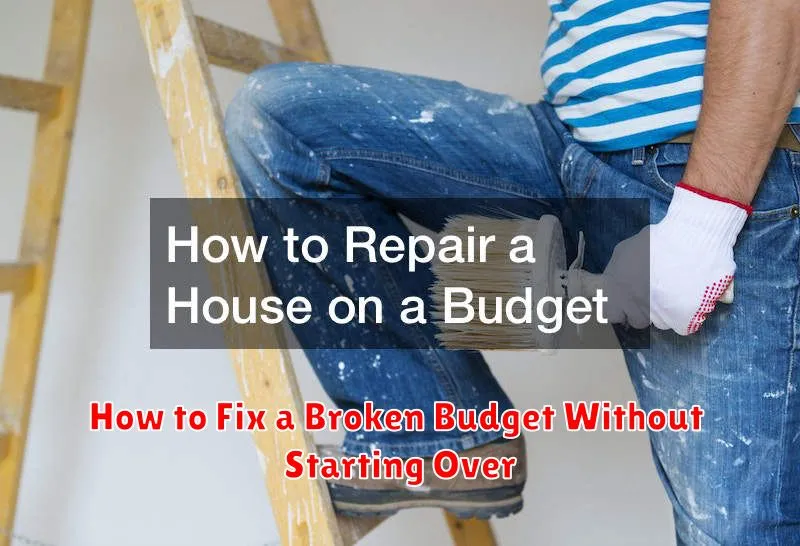 How to Fix a Broken Budget Without Starting Over